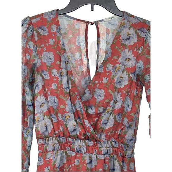 Mi Ami Francesca Floral Faux Wrap Mini Dress Size XXS - Picture 5 of 16